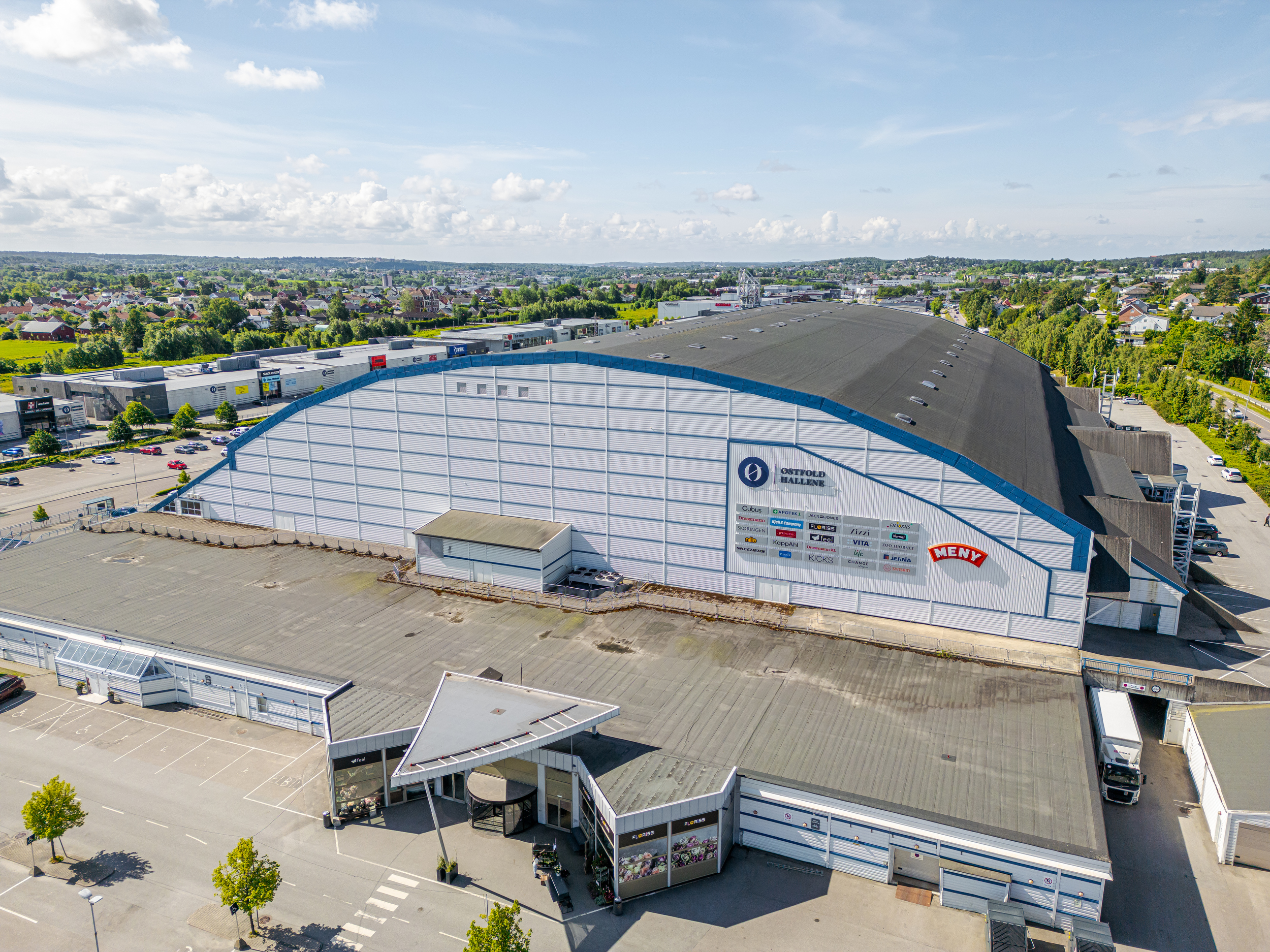 Bedriftsfotografering av Østfoldhallene i Fredrikstad