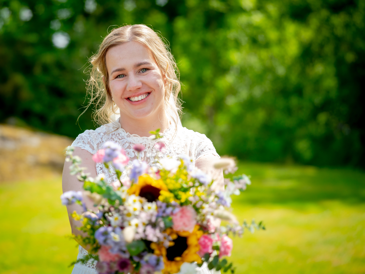 Bryllupsfotografering i Fredrikstad – brudepar portrett
