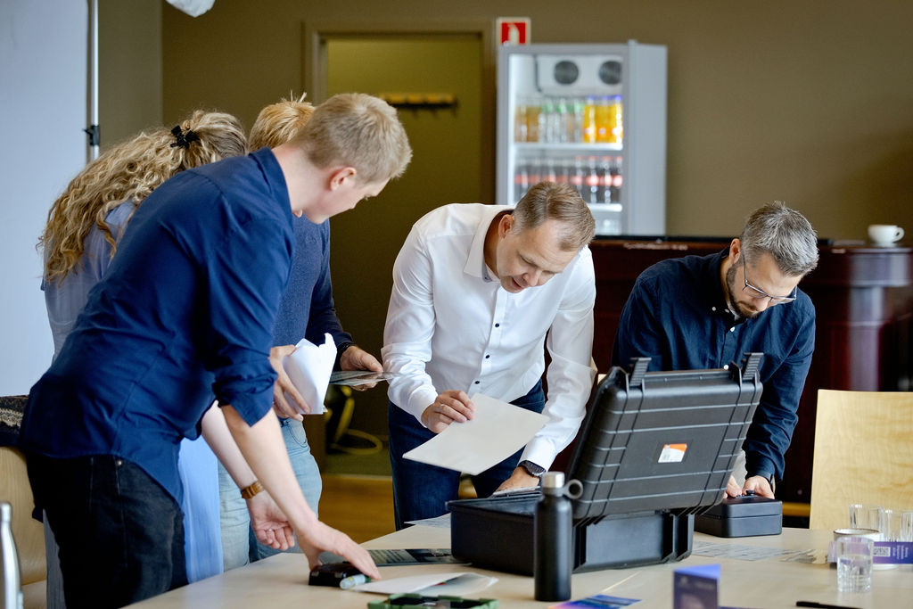 Teambuilding under Carbon Centric-samling på Rømskog